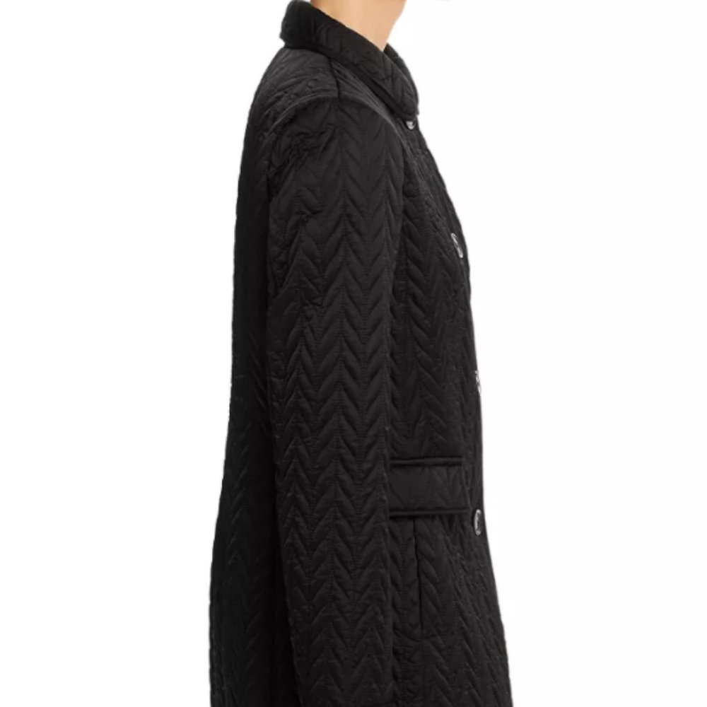 Kate Spade Solid Black Water Resistant Quilted Lon - Picture 4 of 11